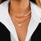 Goth Baroque Pearl Coin Portrait Pendant Necklace for Women Vintage Multi Layer Link Chain Necklace Punk Aesthetic Jewelry 2021