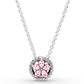 New 925 Sterling Silver Timeless Elegance Snowflake Accented Circular Hearts Collier Necklace For Popular Bead Charm DIY Jewelry
